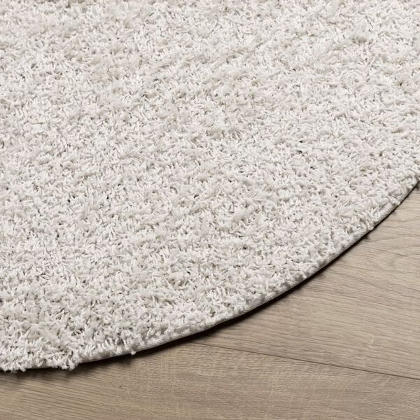 vidaXL Tappeto Shaggy PAMPLONA a Pelo Lungo Moderno Crema &Oslash; 160 cm