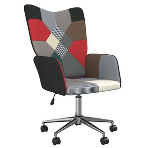 vidaXL Sedia Relax in Tessuto Patchwork