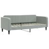 vidaXL Divano Letto con Materasso Grigio Chiaro 80x200 cm in Velluto