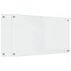 vidaXL Schienale da cucina 2 pz Trasparente 90 x 50 cm vetro temperato