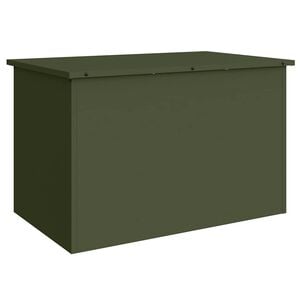 vidaXL Cassa per cuscini da giardino Acciaio zincato 80 x 50,5 x 50 cm