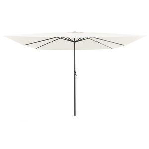 vidaXL Ombrello da giardino Sabbia 295 x 295 x 245 cm