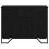 vidaXL Credenza con cassetto Rovere Nero 97 x 32,5 x 74,5 cm