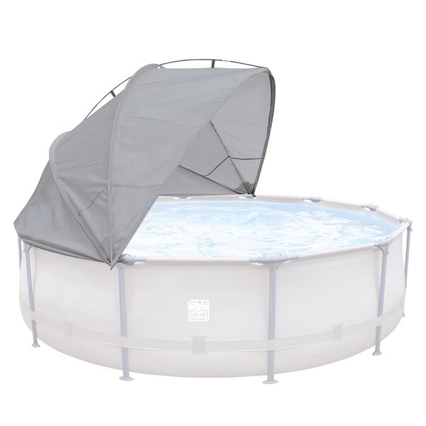 Happy People Tettoia per Piscina Struttura in Acciaio 360x175x125 cm