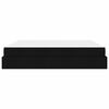 vidaXL Struttura letto con materasso con materasso 2 pcs Nero Tessuto