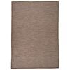 vidaXL Tappeto da Esterni a Tessitura Piatta 160x230 cm Marrone
