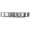 vidaXL Mensole Parete a Cubo 6pz Grigio Cemento 60x15x23cm Multistrato