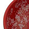 vidaXL Lavabo da Appoggio Nero e Rosso Rotondo Φ41x14 cm Ceramica