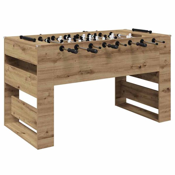 vidaXL Tavolo da Foosball Rovere Artigianale 146,5 x 74 x 85 cm