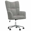 vidaXL Sedia Relax Grigio Chiaro in Velluto