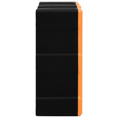 vidaXL Mobile Contenitore con 8 Cassetti Grandi 52x16x37 cm