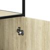 vidaXL Credenza Rovere Sonoma 68x35x139 cm Legno Multistrato Metallo