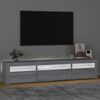 vidaXL Mobile Porta TV con Luci LED Grigio Sonoma 195x35x40 cm