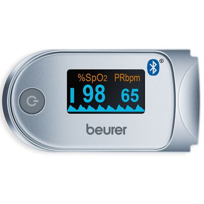 Beurer Pulsossimetro con Bluetooth PO 60 Bianco e Grigio