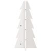 vidaXL Albero di Natale Decorativo Bianco 49 cm Legno Massello di Pino