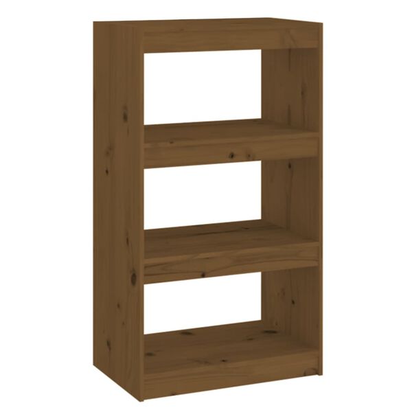 vidaXL Libreria/Divisorio Ambra 60x30x103,5 cm Legno Massello di Pino