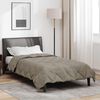 vidaXL Duvet Estivo Grigio chiaro 200 x 135 cm Microfibra