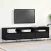 vidaXL Mobile TV Rovere Nero 150 x 30 x 44,5 cm Legno multistrato