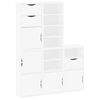 vidaXL Armadietti Laterali 5 pz ODDA Bianco 40x24x79 cm Legno di Pino