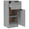 vidaXL Credenza Grigio Sonoma 30x30x70 cm in Legno Multistrato