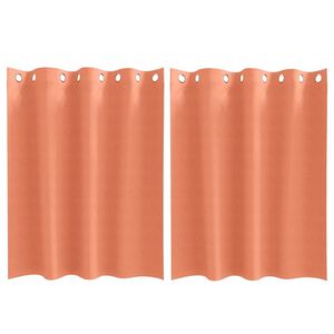 vidaXL Tende Blackout con Anelli 2 pcs Terracotta 140 x 140 cm