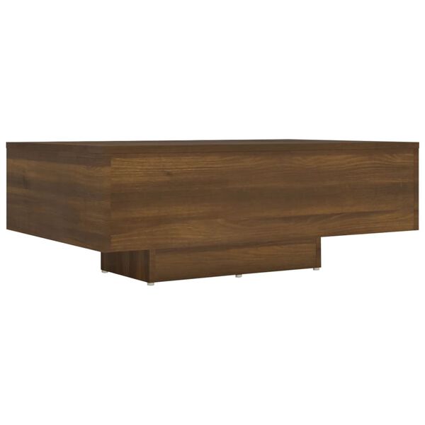 vidaXL Tavolino da Salotto Rovere Marrone 85x55x31cm Legno Multistrato
