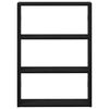 vidaXL Scaffale a Parete Nero 43x9x60 cm in Legno Multistrato