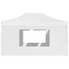 vidaXL Gazebo Professionale Pieghevole Alluminio Pareti 4,5x3m Bianco