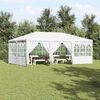 vidaXL Tenda Party Bianco 600 x 400 x 266 cm Polietilene