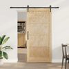 vidaXL Porta scorrevole ORKDAL Marrone 93 x 202 cm Pino massello