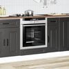 vidaXL Armadio per Forno Kalmar Nero in Legno Multistrato