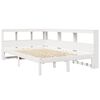 vidaXL Letto Libreria senza Materasso Bianco 120x200 cm Legno di Pino