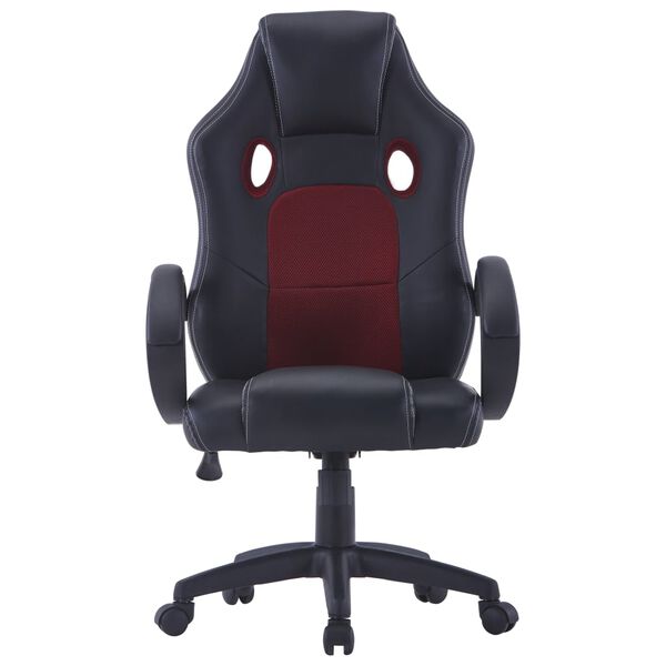 vidaXL Sedia da Gaming Rosso Vino in Similpelle