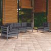 vidaXL Set Salotto da Giardino 5pz con Cuscini Legno Massello di Pino