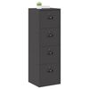 vidaXL Armadio per File con cassetto Nero 45,5 x 42 x 139 cm