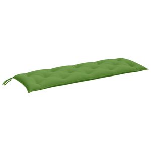 vidaXL Cuscino Panca da Giardino Verde M&eacute;lange 150x50x7 cm in Tessuto