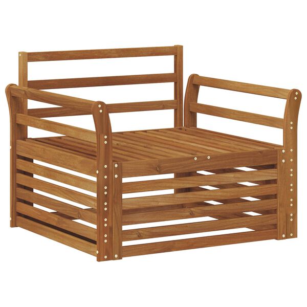 vidaXL 2 Pezzo Divano con Braccioli Naturale