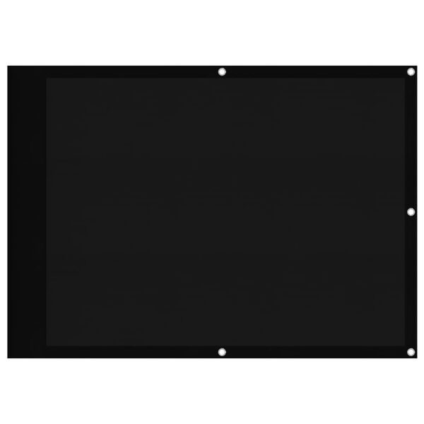 vidaXL Paravento da Balcone Nero 75x800 cm 100% Poliestere Oxford