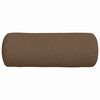 vidaXL Cuscini a rullo 2 pcs Marrone &Oslash; 25 x 70 cm Tessuto