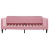 vidaXL Letto da Giorno Rosa 90x200 cm in Velluto