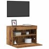 vidaXL Mobile TV da parete 2 pcs Legno vecchio 60 x 30 x 40 cm