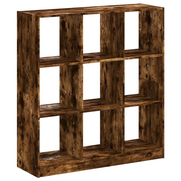 vidaXL Libreria Rovere Fumo 102x32x108 cm in Legno Multistrato