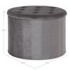 House Nordic Pouf Arya con Portaoggetti Grigio Scuro