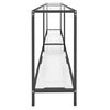 vidaXL Tavolo Consolle Trasparente 200x35x75,5 cm in Vetro Temperato