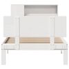 vidaXL Letto Libreria senza Materasso Bianco 100x200 cm Legno di Pino