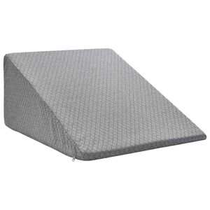 vidaXL Cuscino per Gambe 60 x 50 x 30 cm Morbido Schiuma Memory Grigio