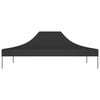 vidaXL Tetto per Tendone per Feste 4x3 m Nero 270 g/m²