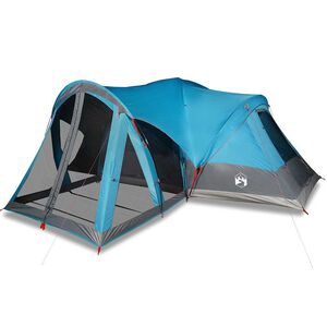 vidaXL Tenda Familiare Tipi per 8 Persone Blu Impermeabile