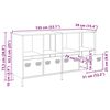 vidaXL Credenza Bianca 135x39x73,5 cm in Acciaio Laminato a Freddo