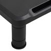vidaXL Supporto per Monitor Nero 38x24x10,5 cm